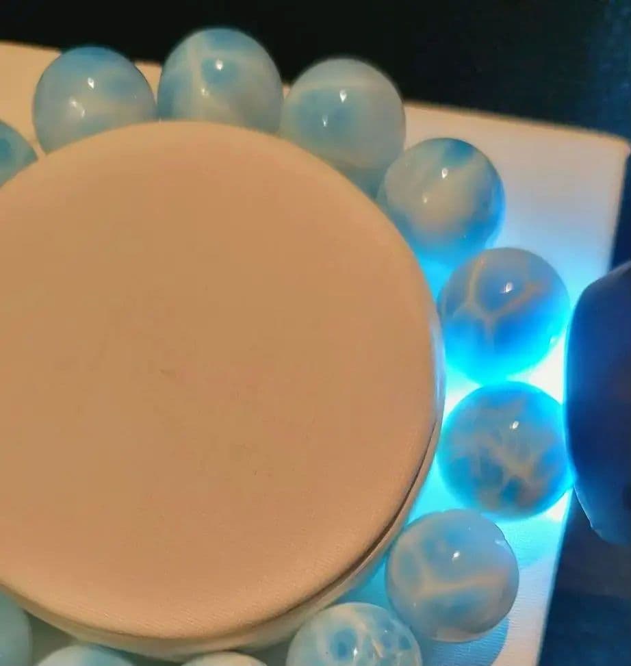 ♡高品質♡！カリブ海の宝石！ラリマー ブレスレット ☆ 贅沢な大玉13㎜玉天然石