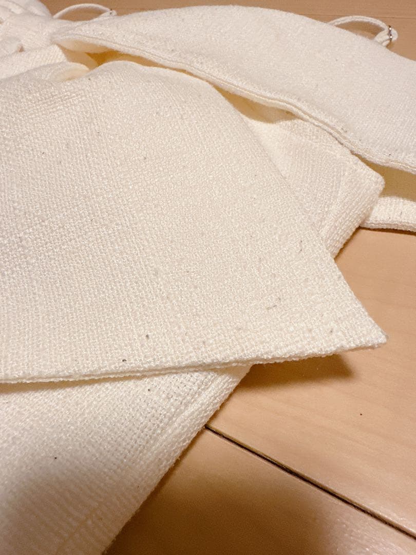 ツイードリボンオフショルトップス