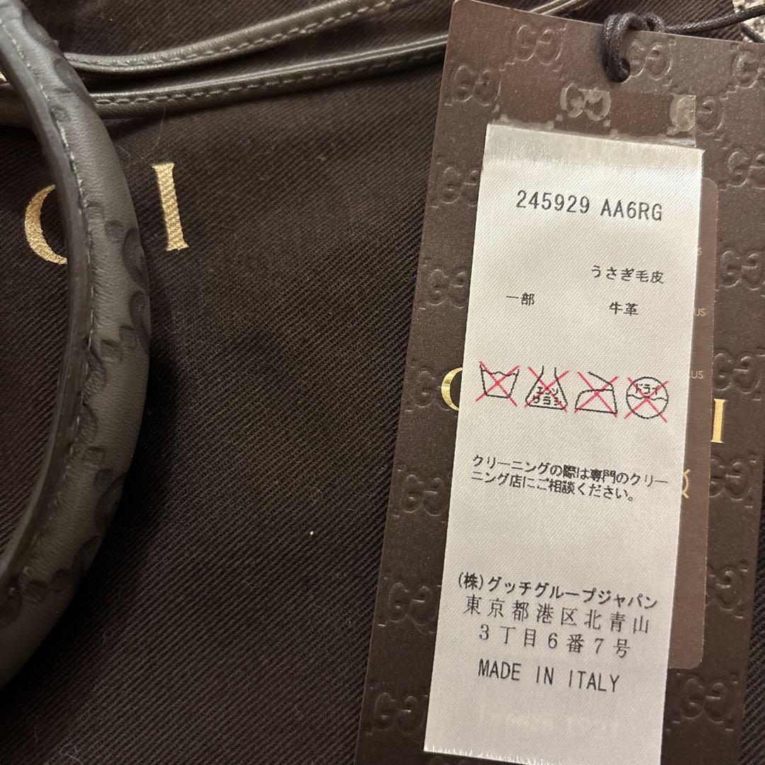 専用‼️GUCCI グレー ファー イヤーマフ