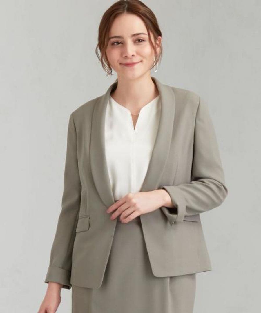 新品未使用グリーンレーベルリラクシング　パンツスーツセットアップ洗える