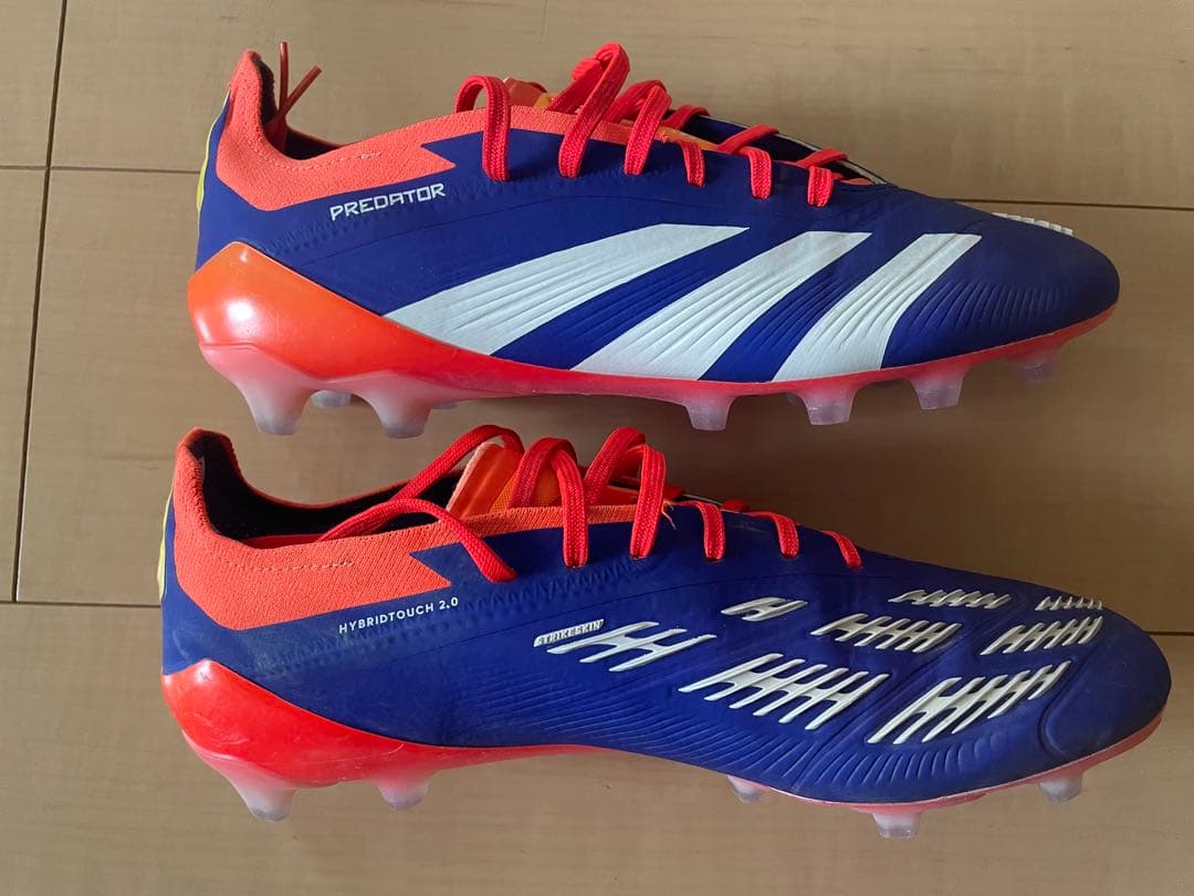 アディダスサッカースパイクシューズプレデターエリートHG AGブルーオレンジ27