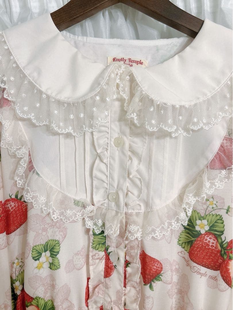 エミリーテンプルキュート　ストロベリーアニバーサリードレス　アイボリー（M）
