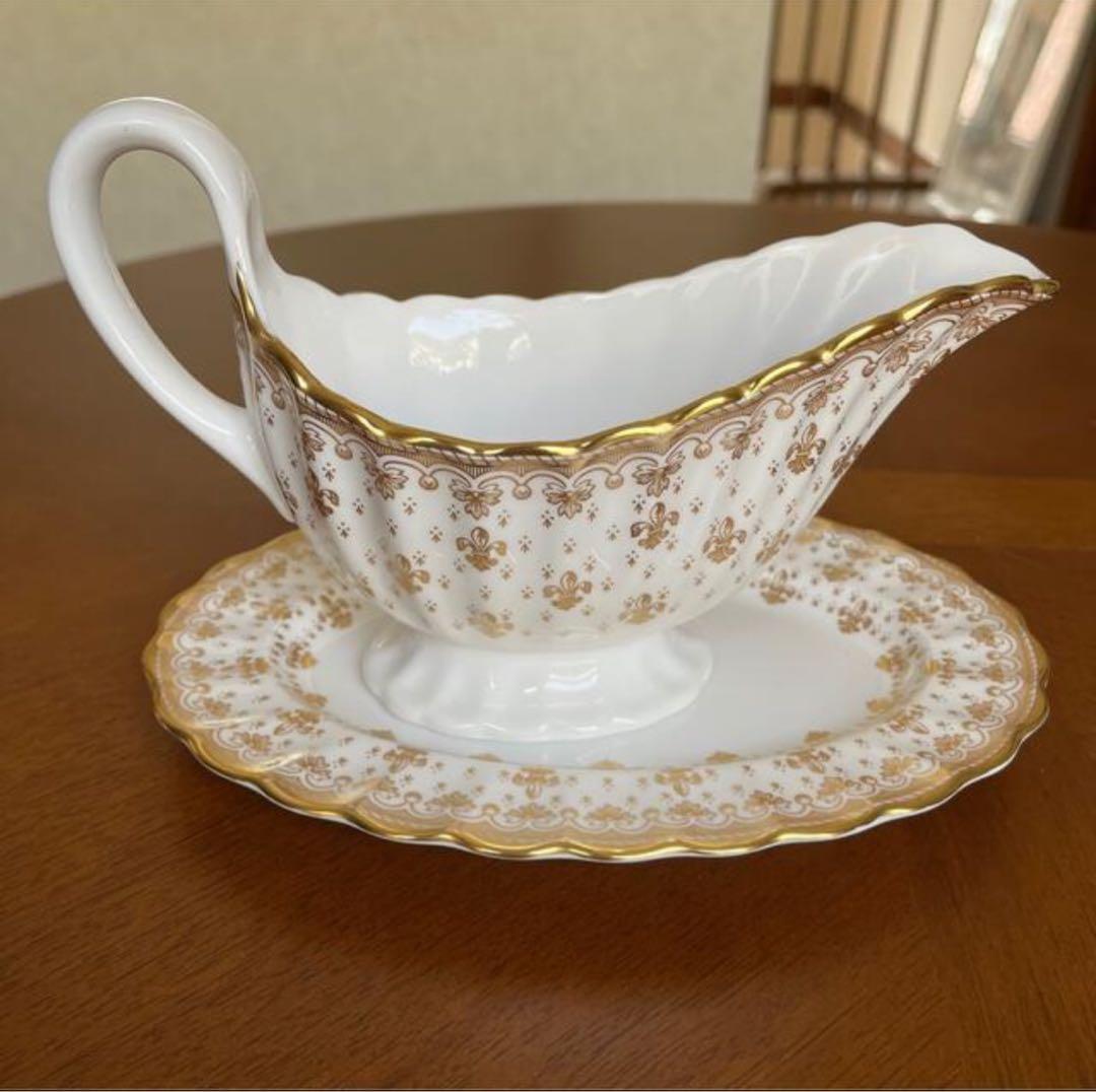 【レア美品】スポード ★フルールドリス★ソースボート＆プチオーバル