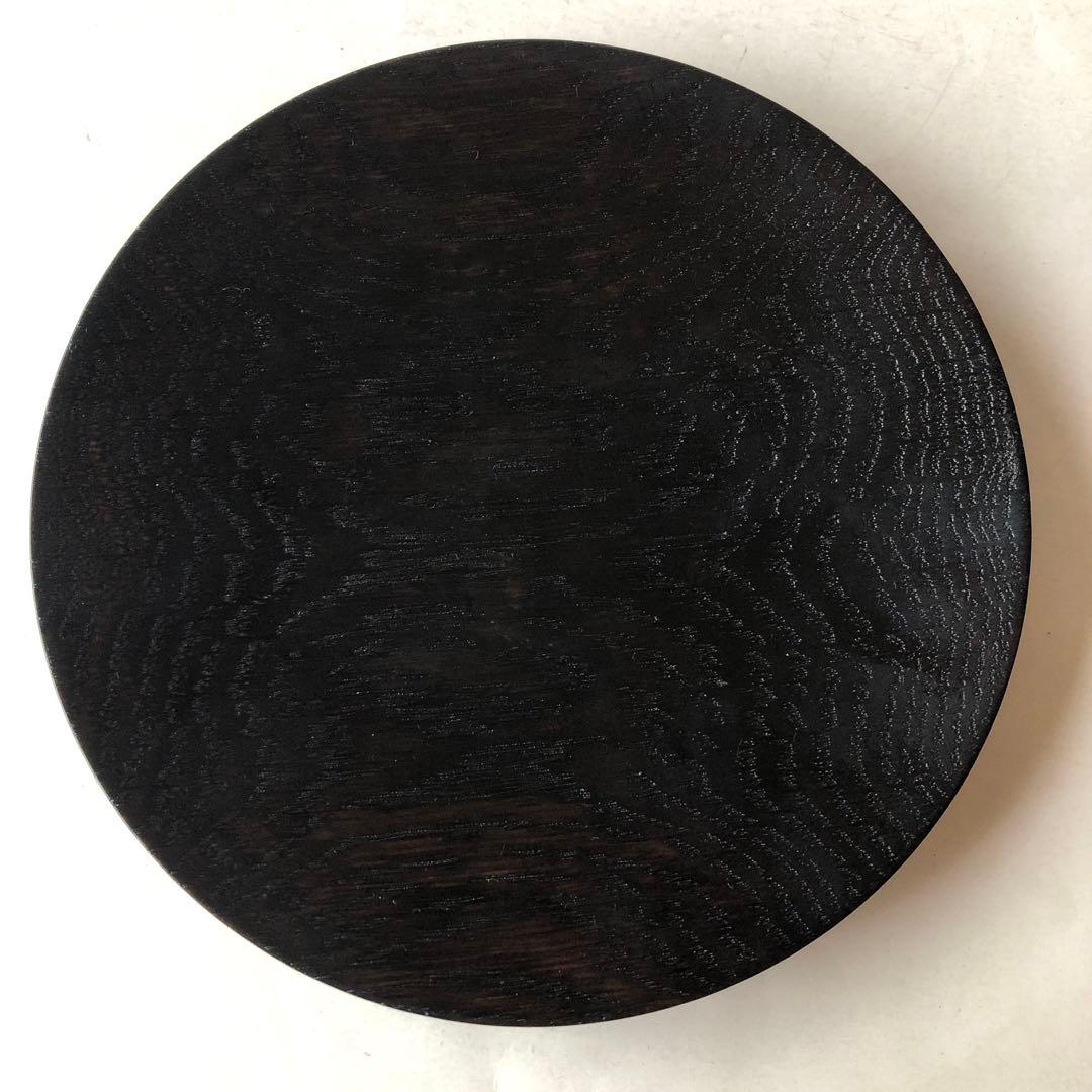 三谷龍二　黒漆　丸皿