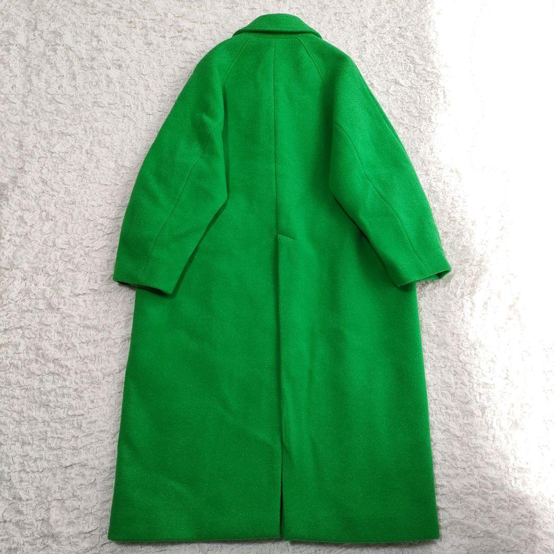 MAISON SPECIAL スーパー100メルトンルーズコート グリーン