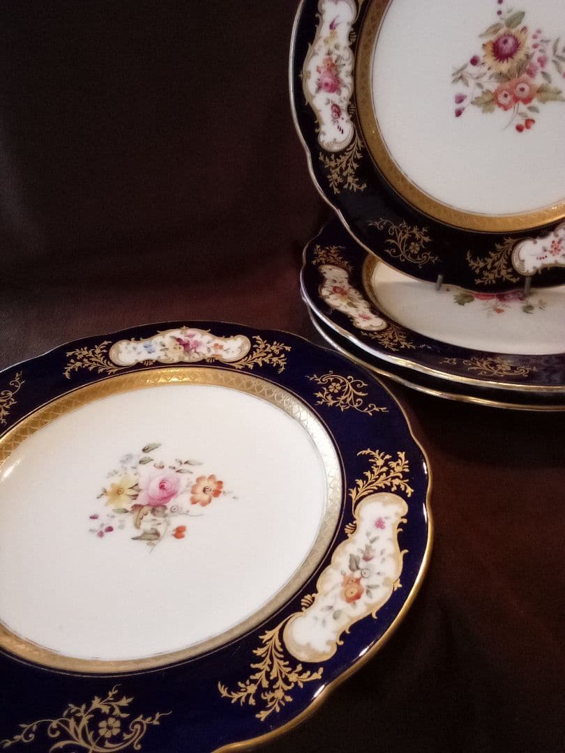 イギリス コ—ルポート キャビネットプレ—ト ４枚セット