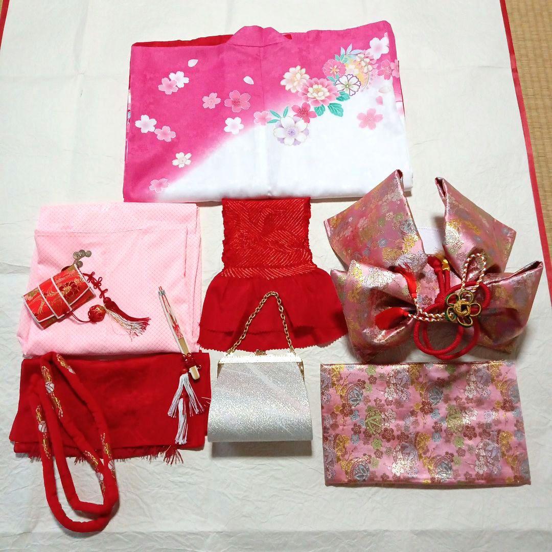 七五三　七歳　着物・結び帯・小物セット (28)