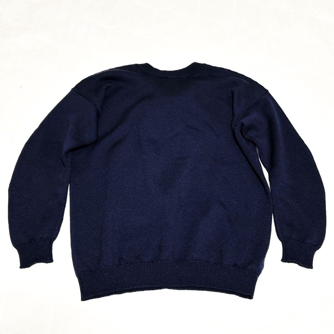 MARNI イタリア製 マルニ ニット セーター リボン ウール 紺 M 長袖