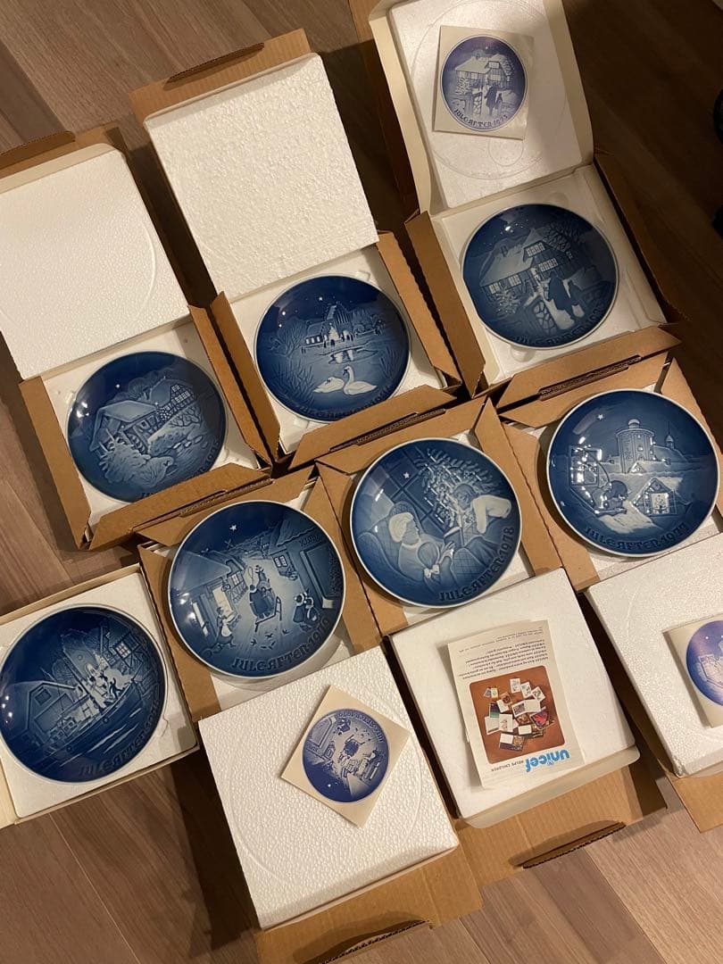 Bing & Grøndahl クリスマスプレート 70年代 7枚セット