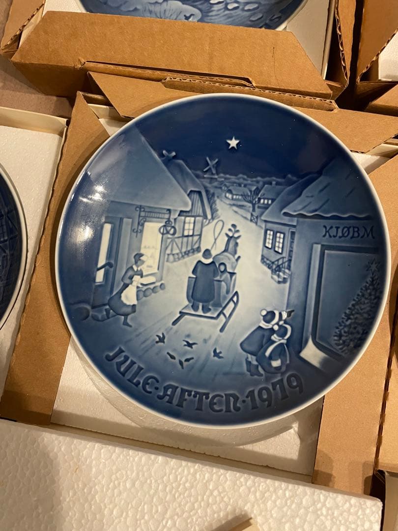 Bing & Grøndahl クリスマスプレート 70年代 7枚セット