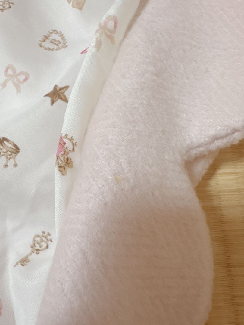 babyスカラップコート　ベビーピンク