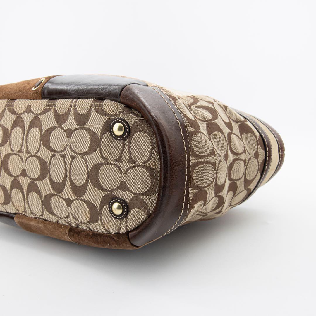 A144【美品】COACH／コーチ　トートバッグ　シグネチャー　パッチワーク