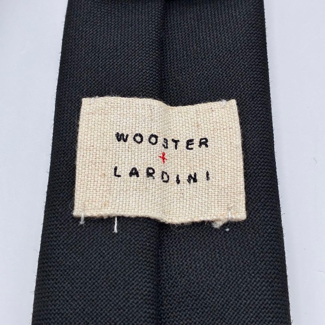 【美品】LARDINI + WOOSTAR ネクタイ ブラック
