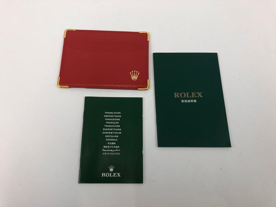 C*須様 ロレックス　空き箱　外箱　内箱　取説　小冊子　カードケース　レッド