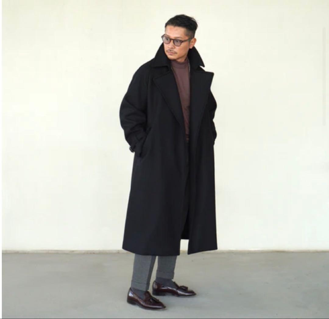 la favolaラファーヴォラ ウールギャバジンラップコート サイズ3