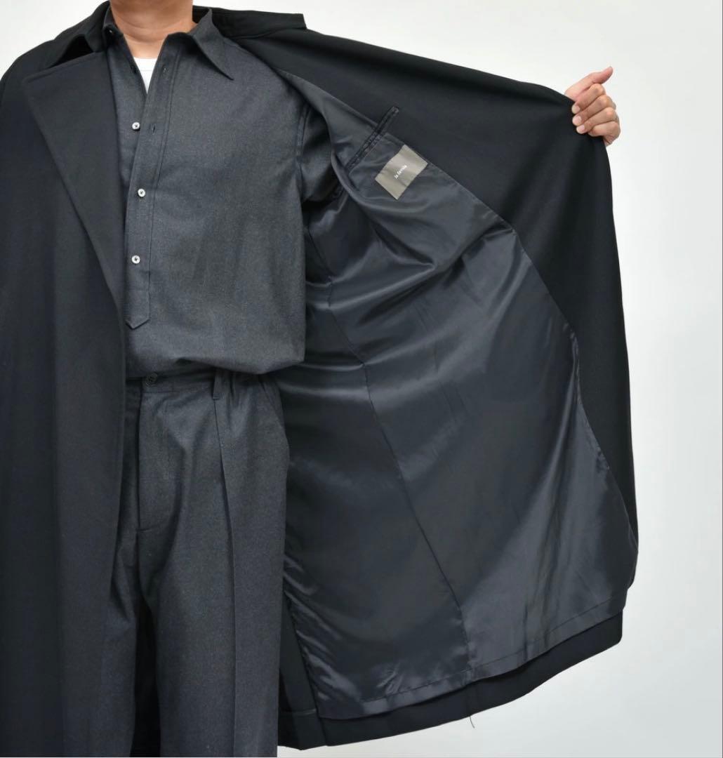 la favolaラファーヴォラ ウールギャバジンラップコート サイズ3