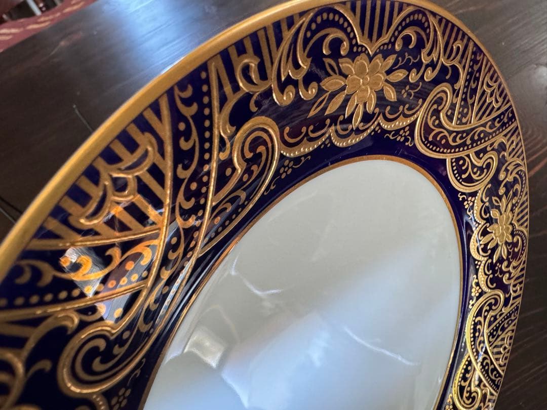 ノリタケスタジオコレクション金彩瑠璃色皿21㎝5枚セットSakuraです！