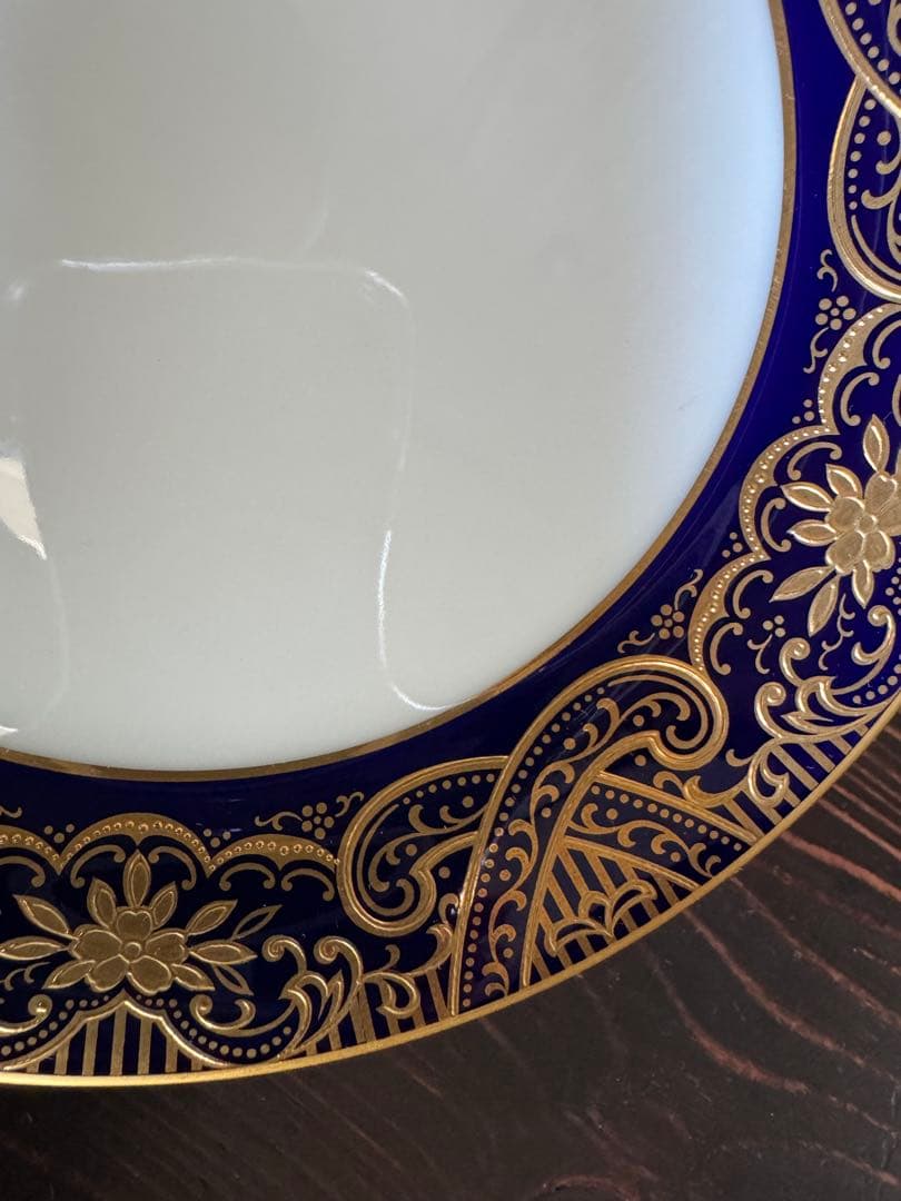 ノリタケスタジオコレクション金彩瑠璃色皿21㎝5枚セットSakuraです！