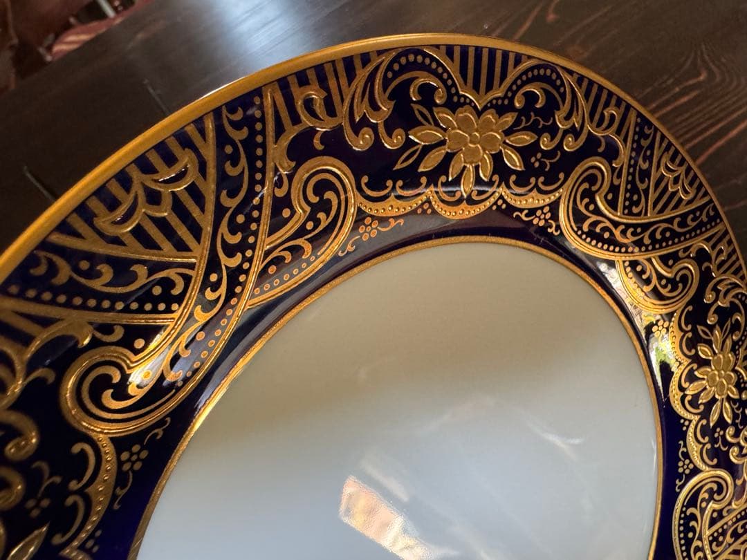 ノリタケスタジオコレクション金彩瑠璃色皿21㎝5枚セットSakuraです！