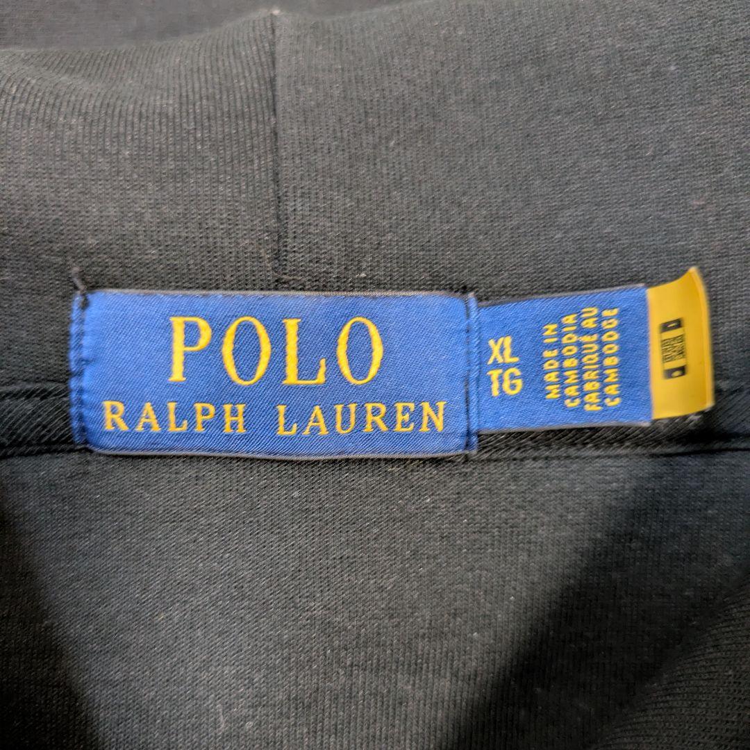 POLO ポロラルフローレン パーカー フーディ現行QRタグ プルオーバー 黒