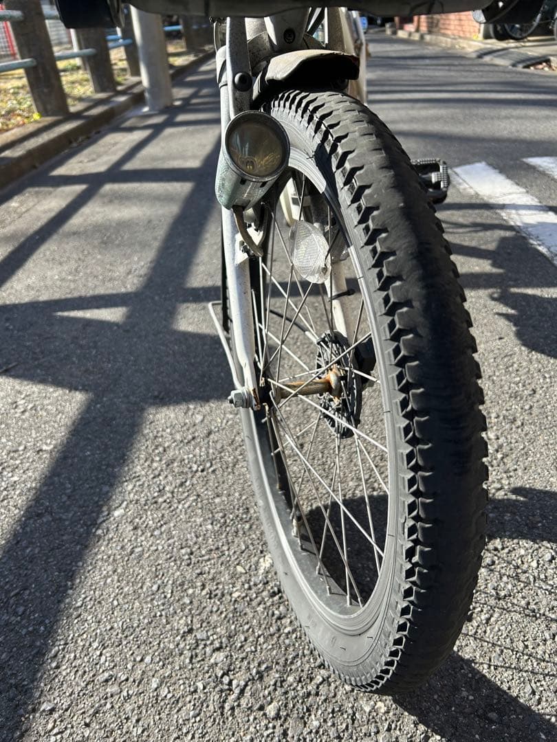 子供乗せ自転車ブリヂストン2人乗り20インチ 白　内装3段変速