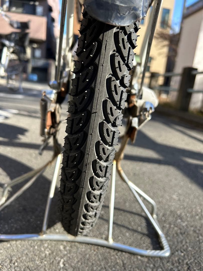 子供乗せ自転車ブリヂストン2人乗り20インチ 白　内装3段変速