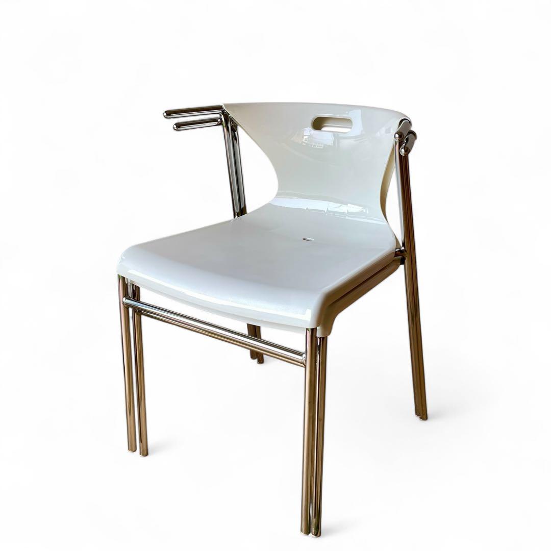 【2脚】90s OLD IKEA ELMER スタッキング チェア ポストモダン