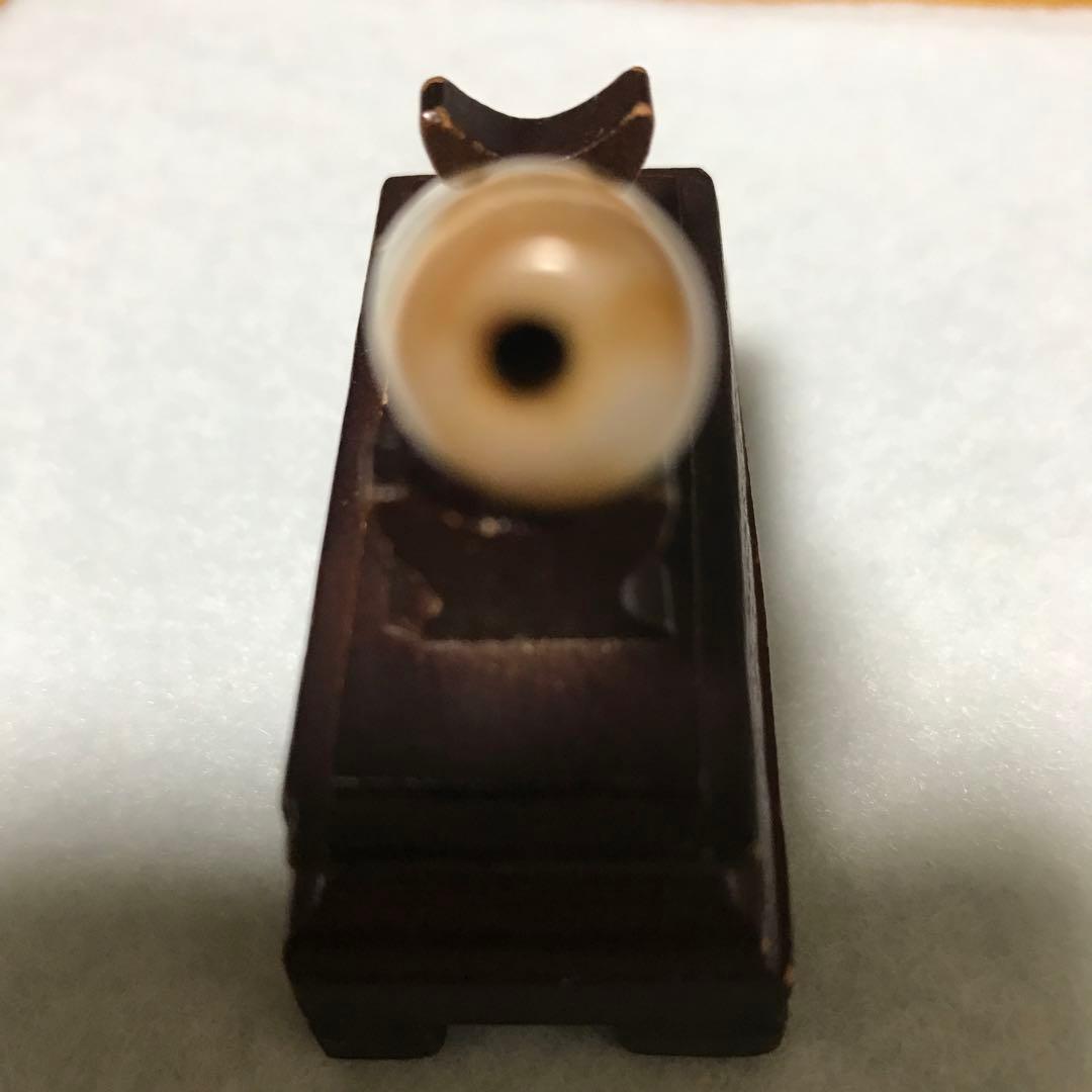 紫*様 超激レア珍品‼︎ 古代老礦石　馬蹄痕　黒朱砂　古代三眼天珠 通常500,