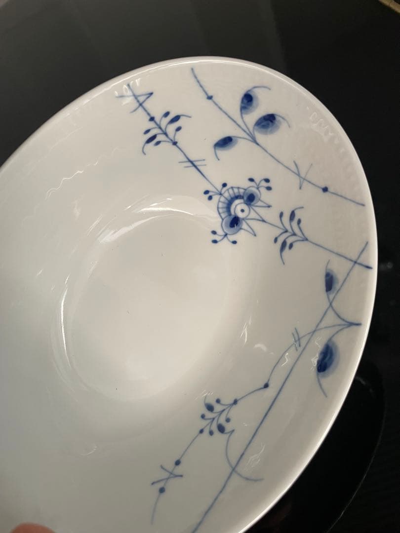 【新品】ロイヤルコペンハーゲン ブルーパルメッテ オーバルボウル ペア