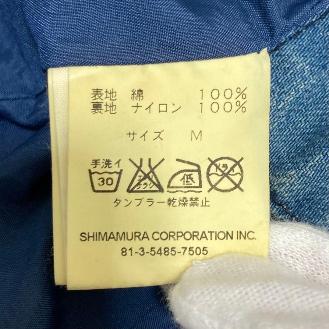 J.SABATINO メンズ デニム トレンチコート ベルト付き インディゴ M