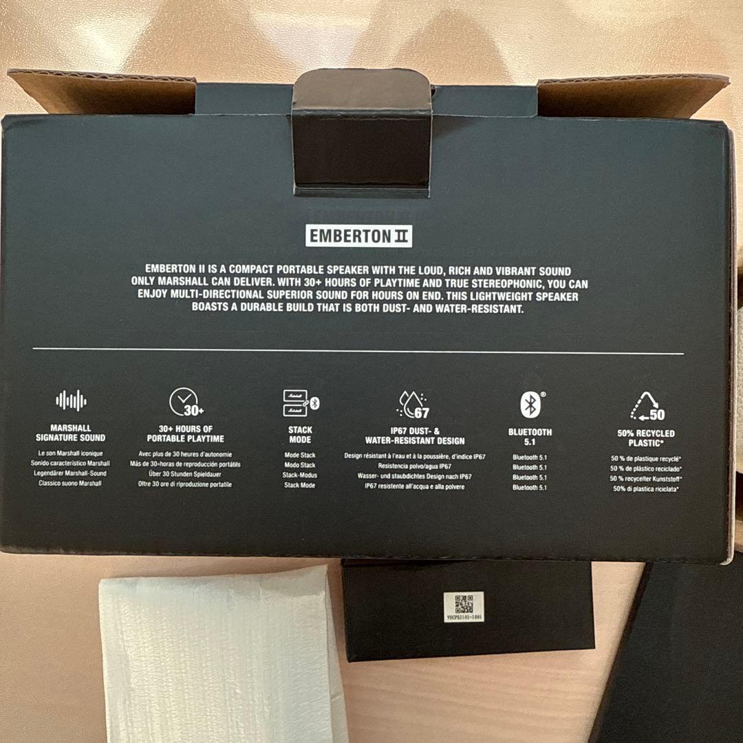 Marshall EMBERTON II ワイヤレススピーカー　箱有り