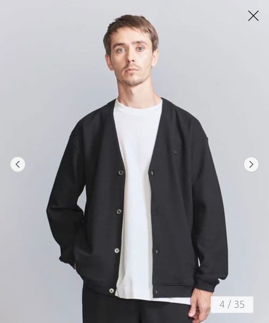 LACOSTE for BEAUTY&YOUTH 1トーン カーディガン