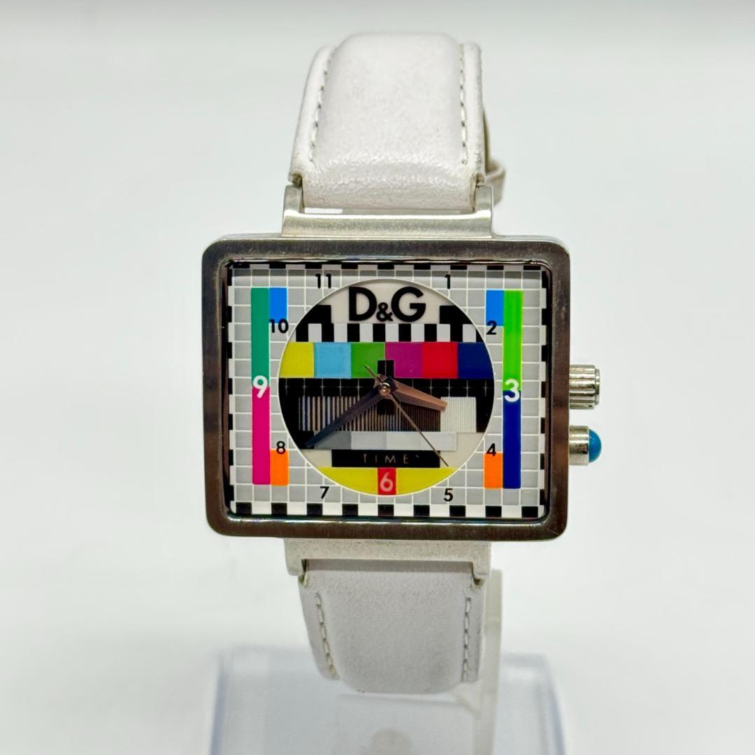 稼働品 D&G ドルチェ&ガッバーナ 腕時計 MEDICINEMAN スクエア