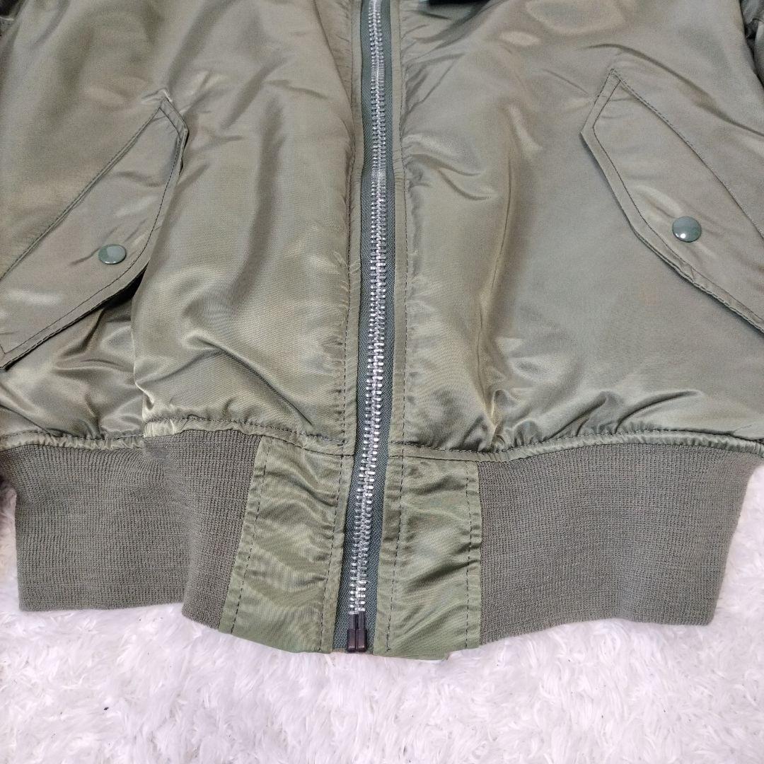 【希少】90s ALPHA USA製 黒タグ MA-1 フライトジャケット 新品