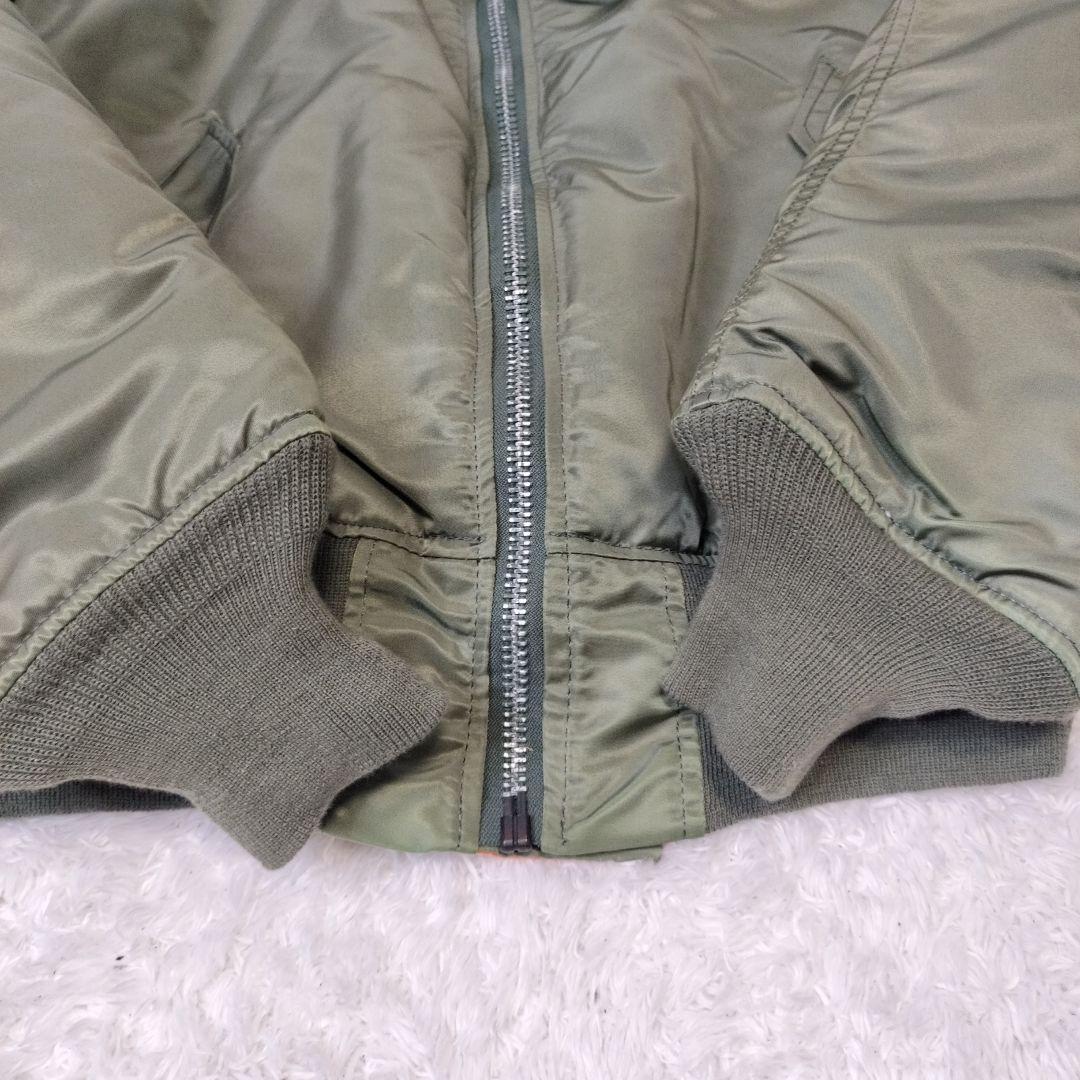 【希少】90s ALPHA USA製 黒タグ MA-1 フライトジャケット 新品