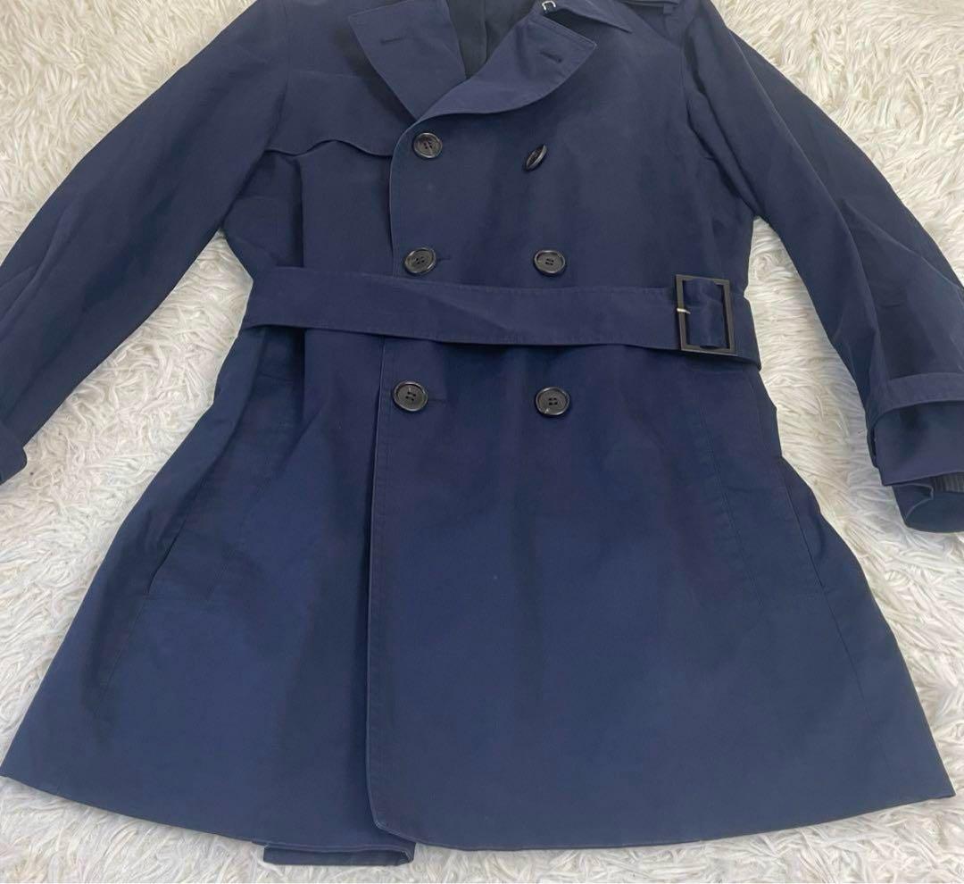 Dior ネイビー トレンチコート　44