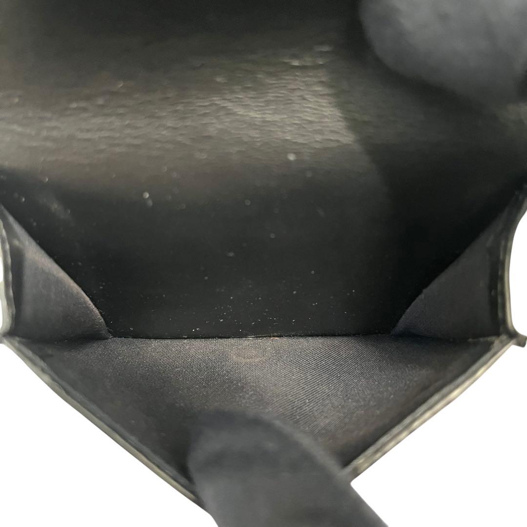 希少✨フェンディ 三つ折り財布 FF ダイヤモンドロゴ ブラック レザー