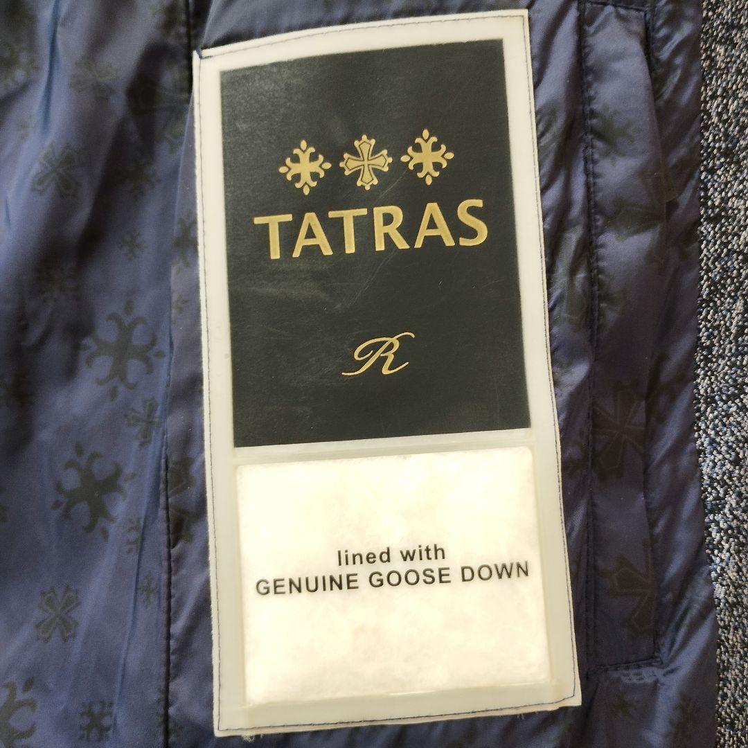 TATRAS CERTOSA ダウン ネイビー 高級 Rライン ファー ツイード