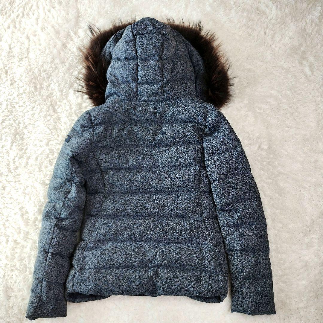 TATRAS CERTOSA ダウン ネイビー 高級 Rライン ファー ツイード