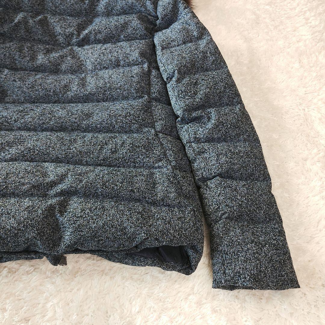 TATRAS CERTOSA ダウン ネイビー 高級 Rライン ファー ツイード