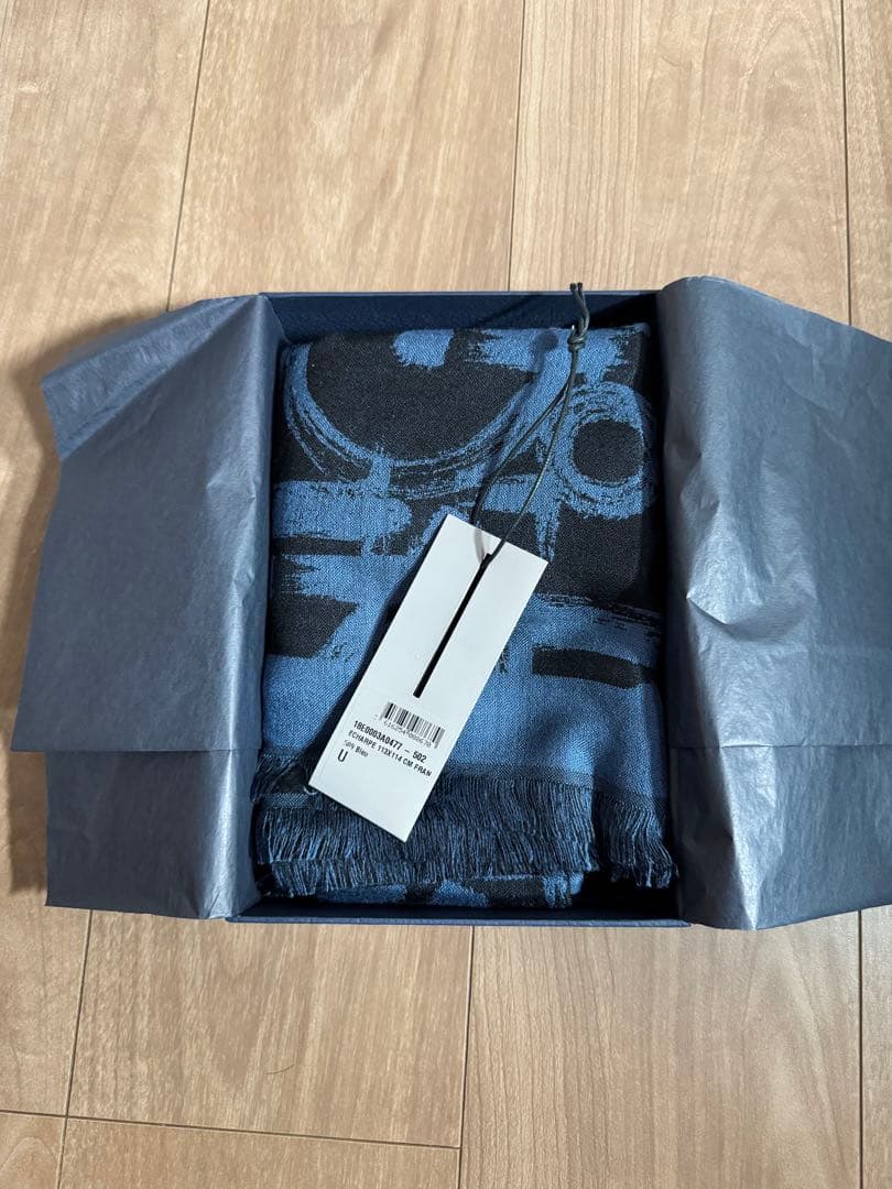 クリスチャンディオール ネイビー ブラック ストール、マフラー