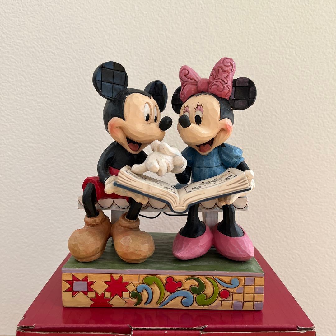 ミッキーミニー　置物　ほぼ未使用