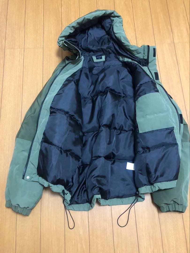 アップルバム　ダウンミックスフードジャケット