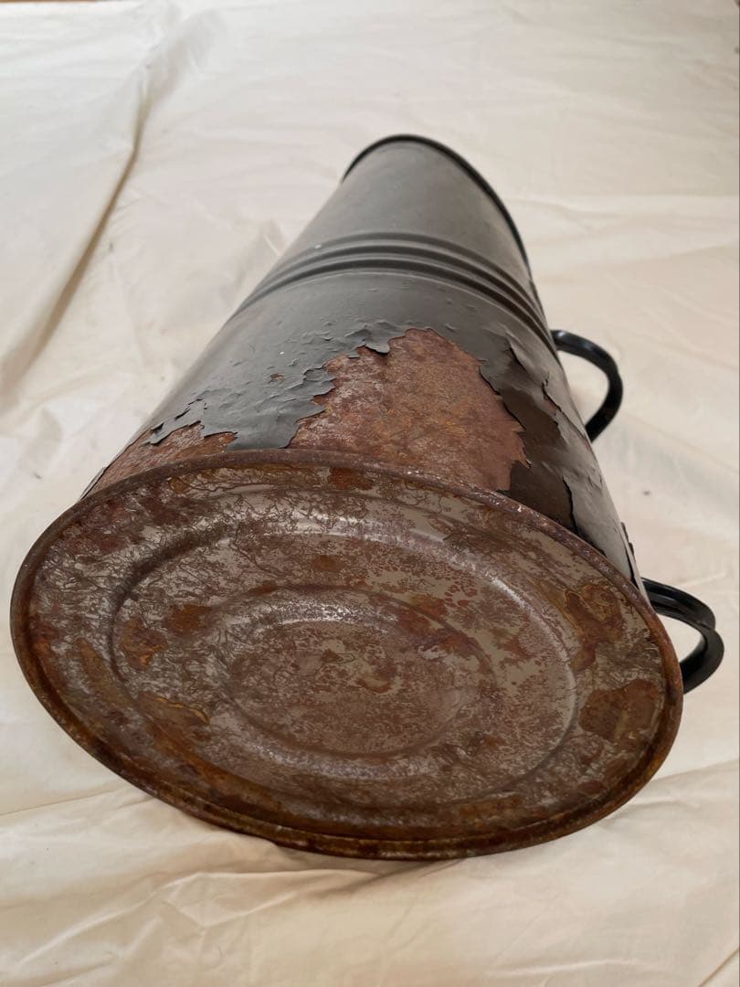 フランスアンティークブリキ　ジョウロ　ジャグ　花器　イギリスアンティークブリキ