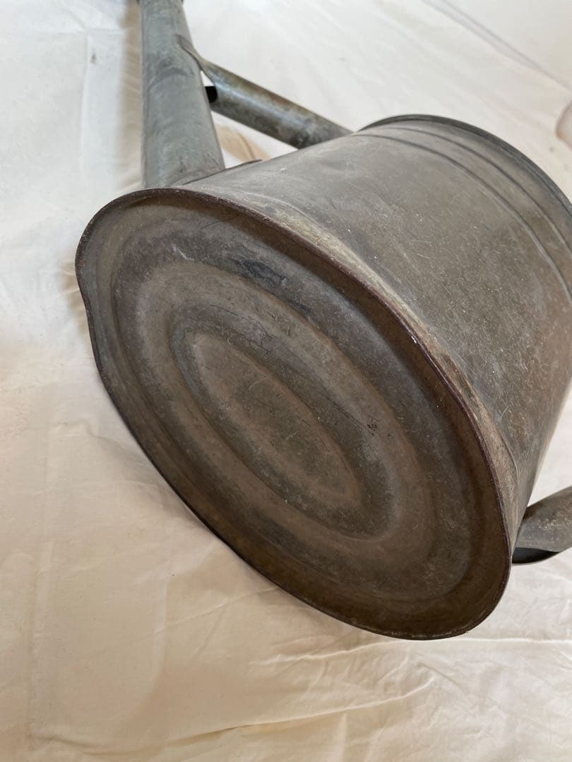 フランスアンティークブリキ　ジョウロ　ジャグ　花器　イギリスアンティークブリキ