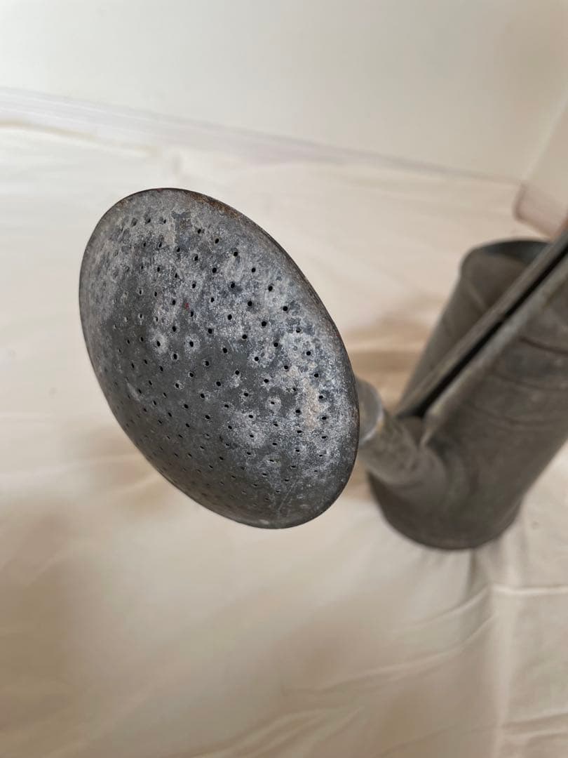 フランスアンティークブリキ　ジョウロ　ジャグ　花器　イギリスアンティークブリキ