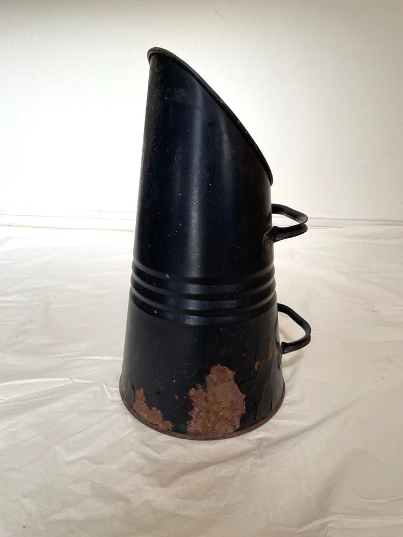 フランスアンティークブリキ　ジョウロ　ジャグ　花器　イギリスアンティークブリキ