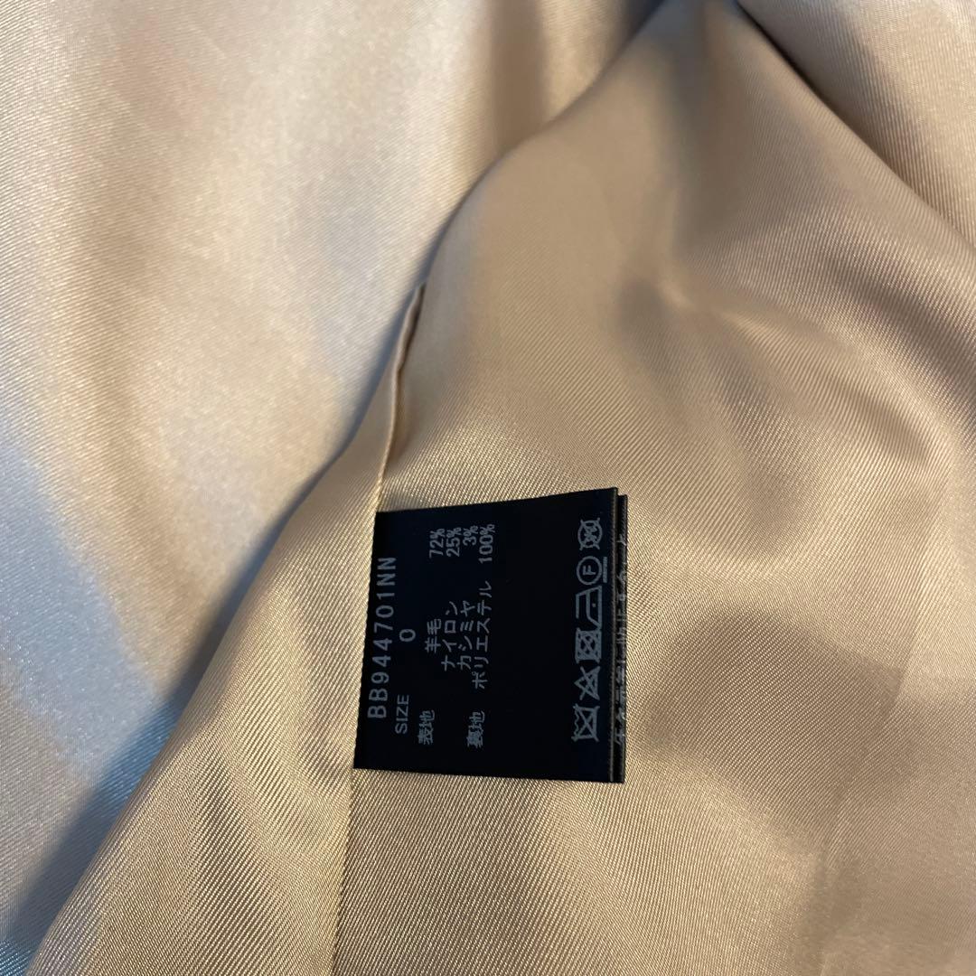 BARNYARDSTORM バンヤードストームストール付ノーカラーコートベージュ