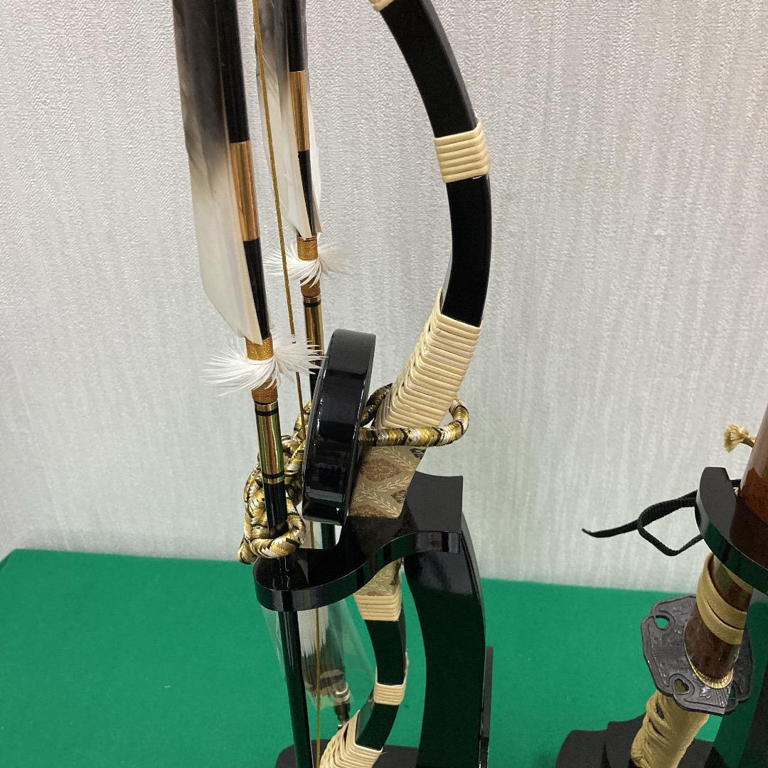 E20　五月人形　弓高さ65㎝位　五月人形弓太刀　五月刀　五月鎧兜飾り