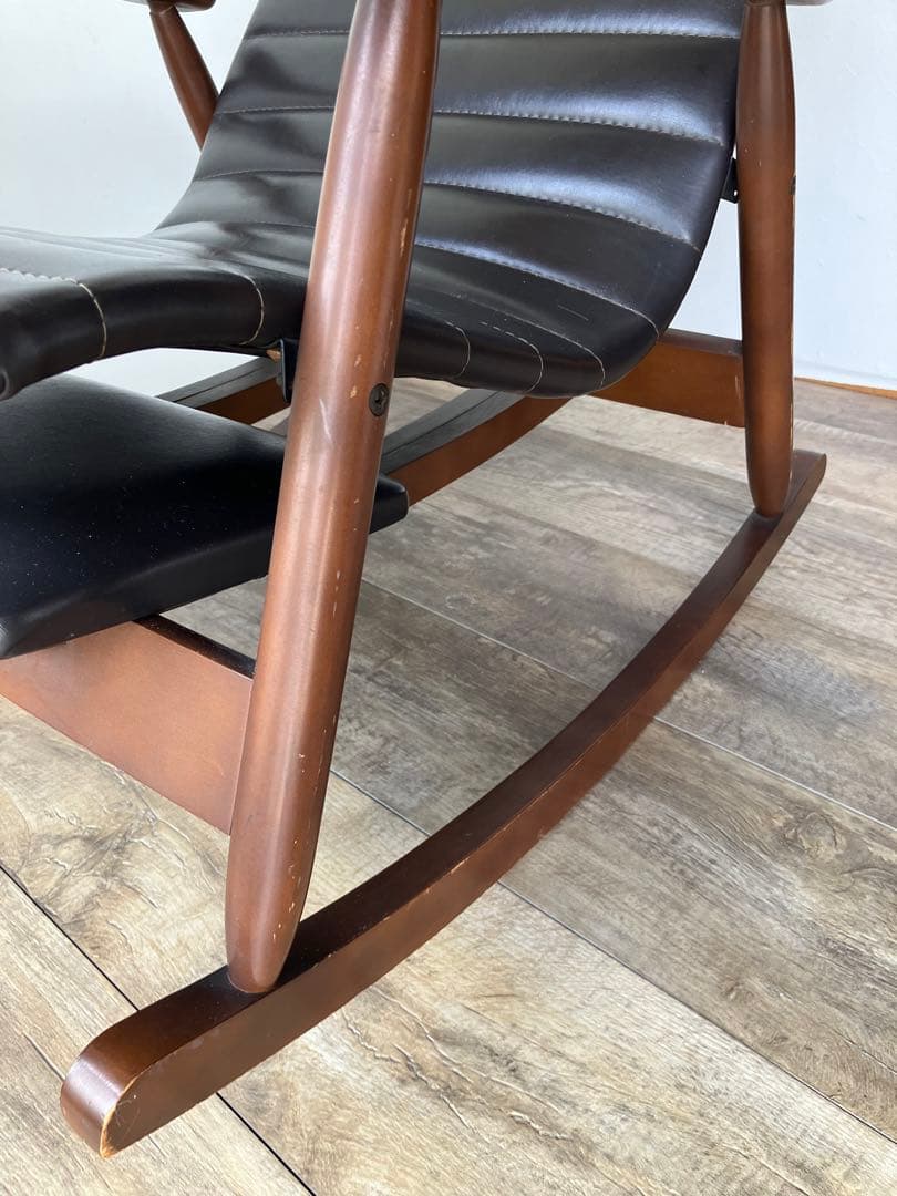 ミッドセンチュリー　ヴィンテージ 松田家具 ロッキングチェア　フットレスト付き